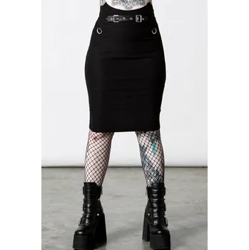 Dámská sukně sukně dámská KILLSTAR - Warbird Pencil Skirt - Black - XXL