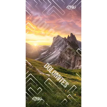 Nákrčník 4Fun DOLOMITES SUNSET MULTIFUNKČNÍ ŠÁTEK Kolekce: Mountain