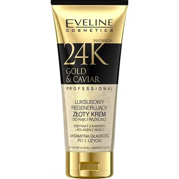 Péče o ruce EVELINE COSMETICS 24k Gold & Caviar regenerační zlatý krém na ruce a nehty 100 ml