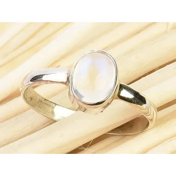 Prsten Měsíční kámen prsten ovál Ag 925/1000