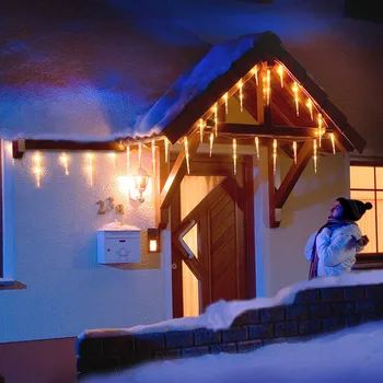 Vánoční osvětlení Konstmide 16 LED rampouchů teplá bílá