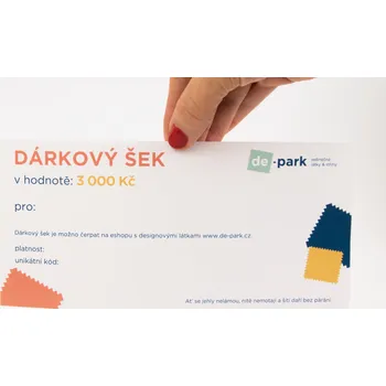 Dárkový potravinový koš Dárkový šek 3000Kč - papírová podoba