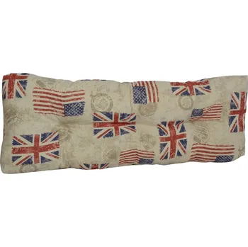 Podsedák Polstr na paletový nábytek - 120 x 40 cm - vlajky