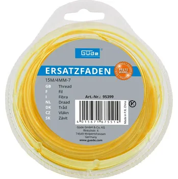 Struna do sekačky GUDE GÜDE Náhradní struna 15m/4mm-7
