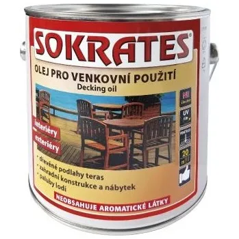 barva a nátěr na dřevo SOKRATES OLEJ PRO VENKOVNÍ POUŽITÍ 2 l Barva: přírodně hnědý