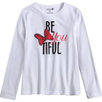 Dívčí tričko VENERE BeYouTiful bílé Velikost: 98