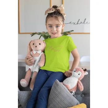 Dívčí tričko Dívčí tričko Sestry Barva: Limetková, Velikost: 122