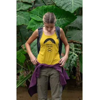 Dámské tílko Chodit na hory Barva: Žlutá, Velikost: M