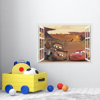 Samolepící dekorace Samolepka na zeď "Auta 4" 70x50 cm