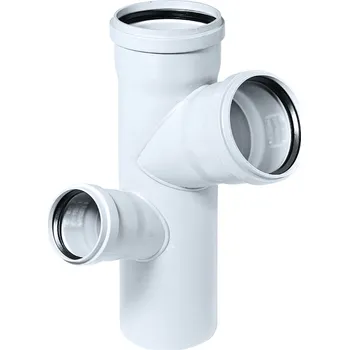 Kanalizační potrubí rohová odbočka SKEP skolan dB DN 100/100/70 67° pravá paneláková dlouhá