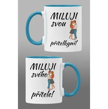 Hrnky pro zamilované Miluji svého přítele/svou přítelkyni Barva: Modrá