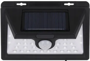 Venkovní osvětlení ISO Solární osvětlení 32xLED 10 W černé