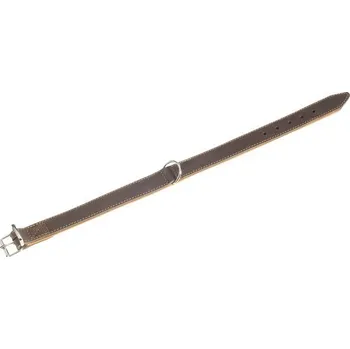Obojek pro psa Obojek pro psy Karlie Rondo kožený vel. XXXL 32 mm x 70 cm hnědý
