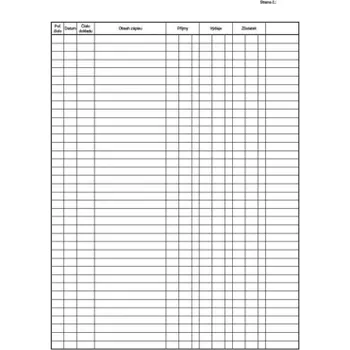 MSK 7400144 pokladní kniha 20 listů A4