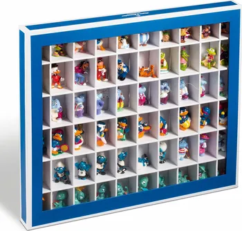 Obal pro sběratelský předmět Leuchtturm Box Kinder na 60 figurek Kinder Suprise modrý