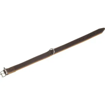 Obojek pro psy Karlie Rondo kožený vel. M/L 27 mm x 47 cm hnědý