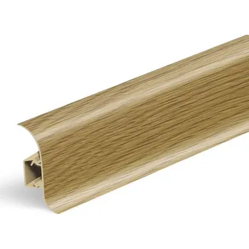 soklová lišta NOVÁK Podlahová - soklová lišta 56x23 PVC dub tmavý dvoudílná, 2,5m NGF008