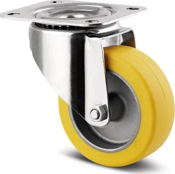 Pojezdové kolečko TENTE KOLEČKA Kolečko do pekařských pecí 100mm, otočné, plotýnka, 3470IDG100P62
