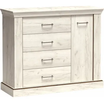 Komoda Eoshop Komoda LAPOLO AP-2 kraft bílá