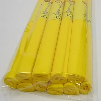 Papír Krepový papír - role / 50 x 200 cm / žlutá