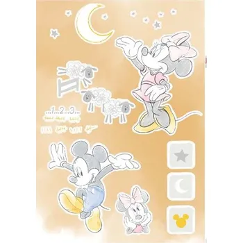 Samolepící dekorace Samolepky Disney Mickey - Counting Sheeps Komar 14109h