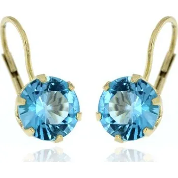 Náušnice Zlatnictví U Kostela Zlaté náušnice s přírodním topazem 886MT 470503321