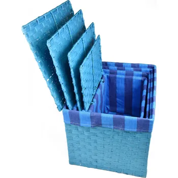 Úložný box Vingo Úložný box s víkem modrý Rozměry (cm): 43x32, v. 30