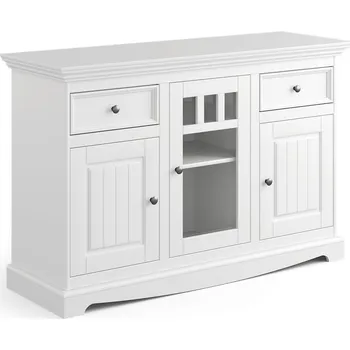 Komoda Stylová komoda Belluno Elegante 3 z masivu borovice - bílá