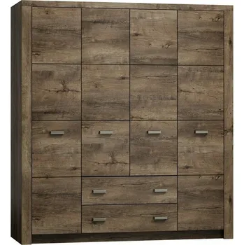Šatní skříň Eoshop Šatní skříň 4-dveř. DIAPOSILANNI I-18 jasan tmavý
