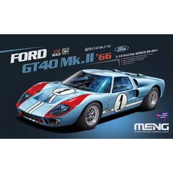 Plastikový model Meng 1/12 Ford GT40 Mk.II 66 (Pre colored Edition)