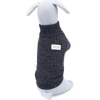 Obleček pro psa Vsepropejska Taima zateplený svetr pro psa Barva: Černá, Délka zad (cm): 18, Obvod hrudníku: 26 - 30 cm