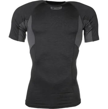 cyklistický dres Force triko BREEZE krátký rukáv (šedá)