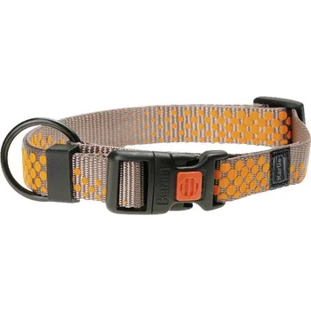 Obojek pro psa Obojek pro psy Karlie Art Sportiv Mix and Match puntíky vel. M 20 mm 40 – 55 cm šedý