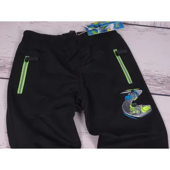 Tepláky Kugo s buldozery černé velikost oblečení - děti: 104