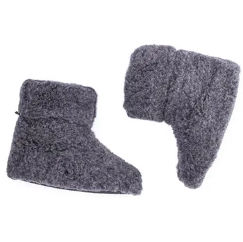 Vlnka TV bačkory z ovčí vlny grafitové, 35-36