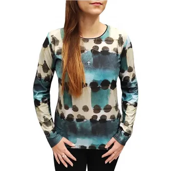 Dámská halenka Halenka Pratto šedo-zelená velikost pratto: 42