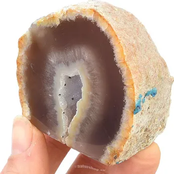 Přírodní kámen Přírodní geoda z achátu (171g)