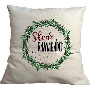 Povlak na dekorativní polštářek Bohemia Gifts Povlak na polštářek 40 x 40 cm Skvělé kamarádce