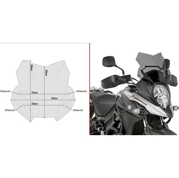 Motodíl GIVI D3112B plexi Suzuki DL 650 V-Strom 2017 - 2019
