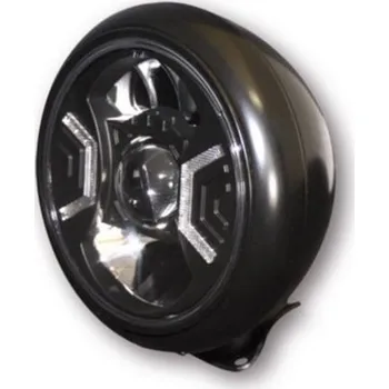 Osvětlení pro motocykl HIGHSIDER LED moto přední světlo HD-STYLE TYP 2 černé