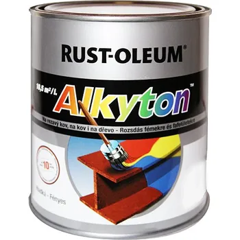 barva na kov Alkyton hladký mat RAL 9005 černá 0,75 l