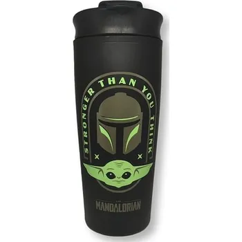 Pyramid International Cestovní hrnek Star Wars: Mandalorian - Stronger Than You Think 450ml