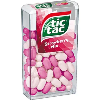 Bonbon Tic tac strawberry mix 18g / 24Ks