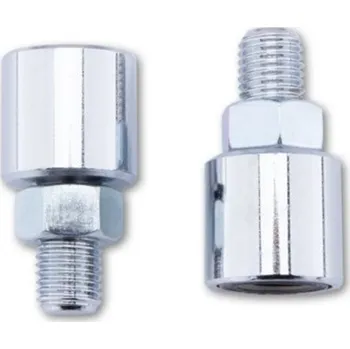 Zrcátko pro motocykl SHIN YO tlumič vybrací M10 x 1.25 pravý / pravý závit chrom