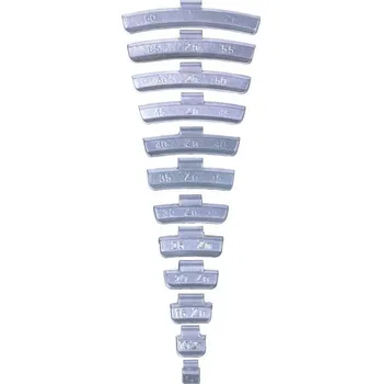 Plechové kolo 10 gr. Zn závaží ALU disk 100ks/box