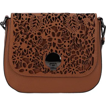 Dámská kožená crossbody kabelka světle hnědá - ItalY Bettery hnědá
