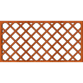 Opora na rostlinu Ozdobná dřevěná mříž Jana 90x180 (Mříž Jana 90x180cm oko 13x13cm)