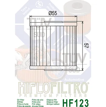 Olejový filtr HIFLO Olejový filtr HF123