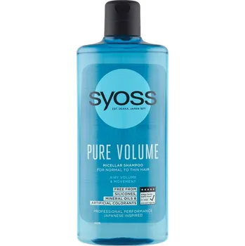 Šampon Recenze Syoss Pure Volume micelární šampon pro objem 440 ml