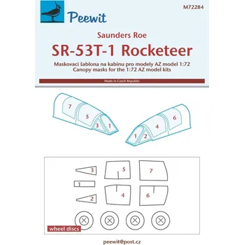 Plastikový model Peewit 1/72 Canopy mask SR-53T-1 Rocketeer (AZ)